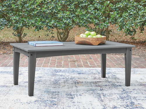 Cove Beach - Rectangular Cocktail Table - Gray