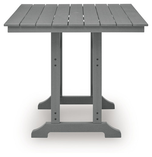 Sanctuary Beach - Square Counter Table With Umbrella Option - Dark Gray