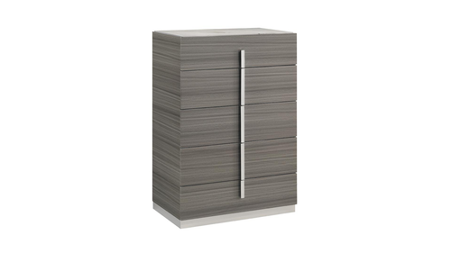 Altima Modern Gray 5-Drawer Chest by Galaxy Home Furnishings