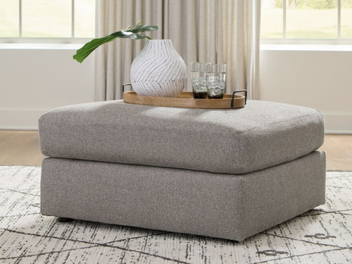 Lindon - Oversized Accent Ottoman - Smoke