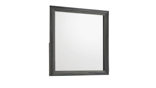 Colorado Charcoal Landscape Mirror with Multi-Step Framed Border  by Galaxy Home Furnishings