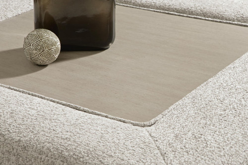 Ashbourne Estate - Oversized Accent Ottoman - Snowstone
