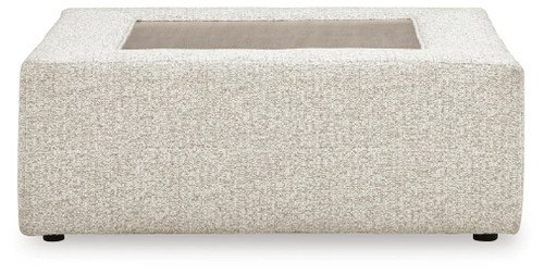 Ashbourne Estate - Oversized Accent Ottoman - Snowstone