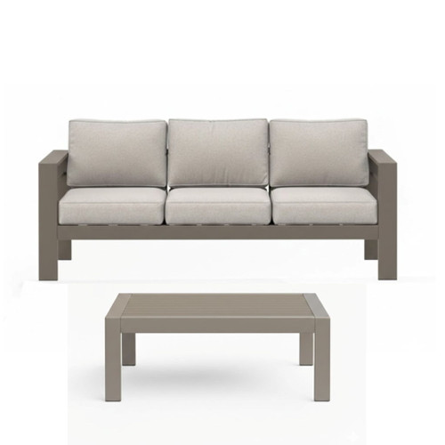 Outdoor Patio Set, All-Weather With Thick Cushions