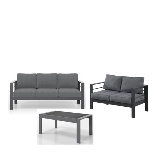 Outdoor Patio Set, All-Weather With Thick Cushions