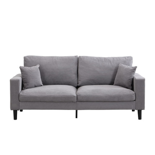 Modern Upholstered 3 Seat Sofa, High Resilience