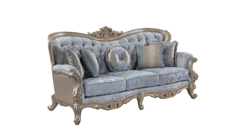 Royale Living Room Set In Blue