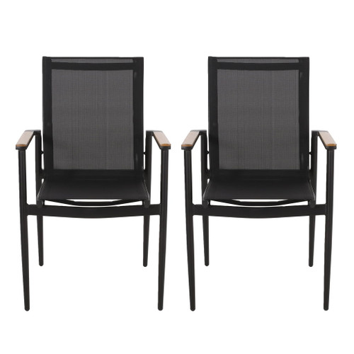 Barrister - Dining Chair (Set of 2) - Black / Natural