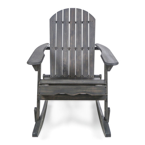 Outdoor Adirondack Rocking Chair With Hand Crafted Details