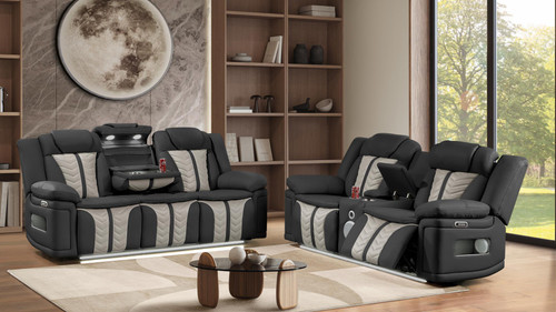 Cruiser Reclining Sofa with Power Headrest and Lumbar Support