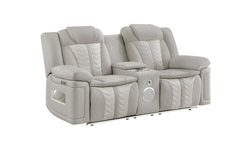 Cruiser Reclining Loveseat with Power Headrest and Lumbar Support by Galaxy Home Furnishings
