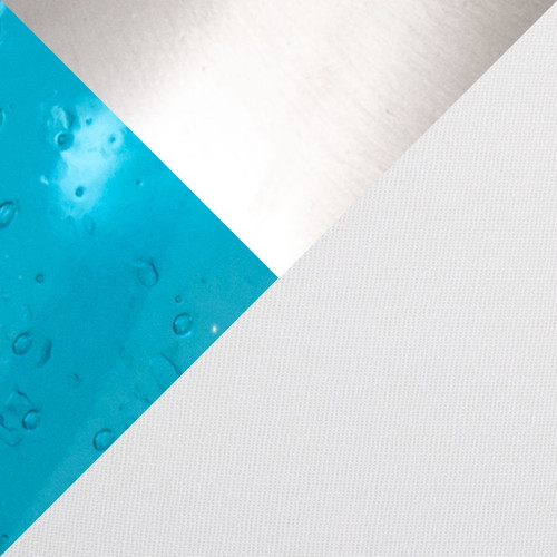 Jasmine - 22" Glass Accent Lamp (Set of 2) - Clear Sapphire Blue Seeded Glass, Brushed Nickel And White Linen Shade from Grandview Gallery