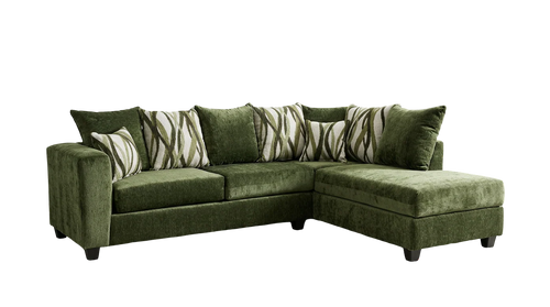 Gia Cactus Sectional in Fabric