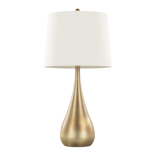 Pebble - 30" Metal Table Lamp (Set of 2) - White And Gold