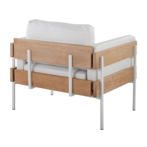 Kari - Accent Chair - Natural And White