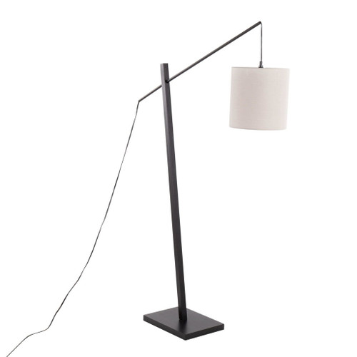 Arturo - Contemporary Floor Lamp - Black Wood
