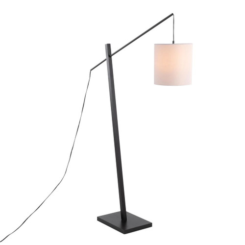 Arturo - Contemporary Floor Lamp - Black Wood