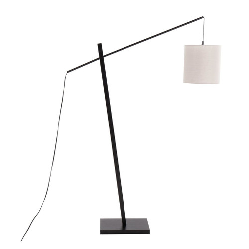 Arturo - Contemporary Floor Lamp - Black Wood