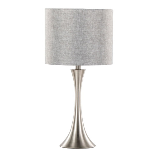 Lenuxe - 24" Metal Table Lamp (Set of 2) - Polished Nickel