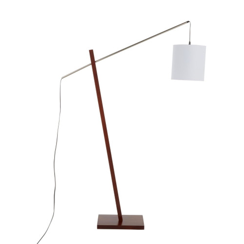 Arturo - Contemporary Floor Lamp - Walnut Wood