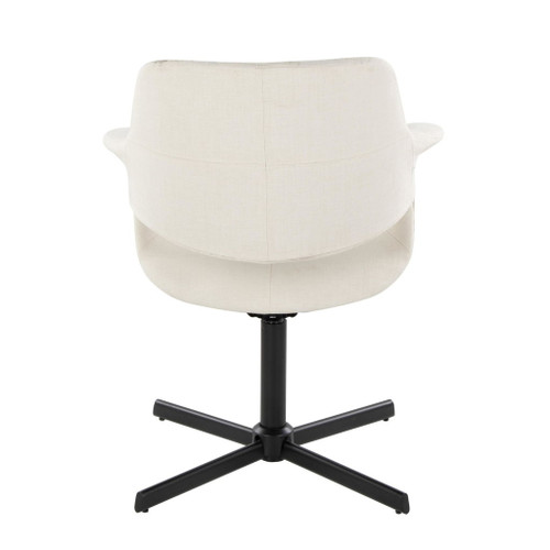 Vintage Flair - Mid-Century Modern Swivel Accent Chair With X-Pedestal Base