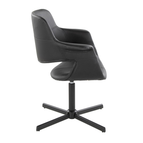 Vintage Flair - Mid-Century Modern Swivel Accent Chair With X-Pedestal Base