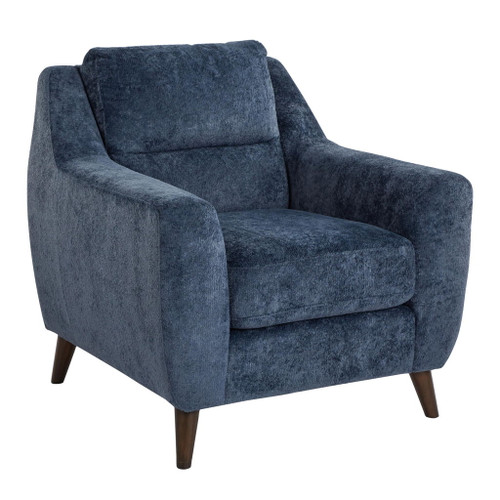 Carly - Upholstered Contemporary Armchair - Espresso Wood