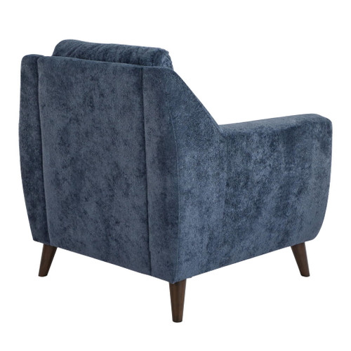 Carly - Upholstered Contemporary Armchair - Espresso Wood