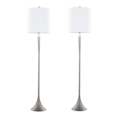 Marla - Contemporary Metal Floor Lamp (Set of 2)