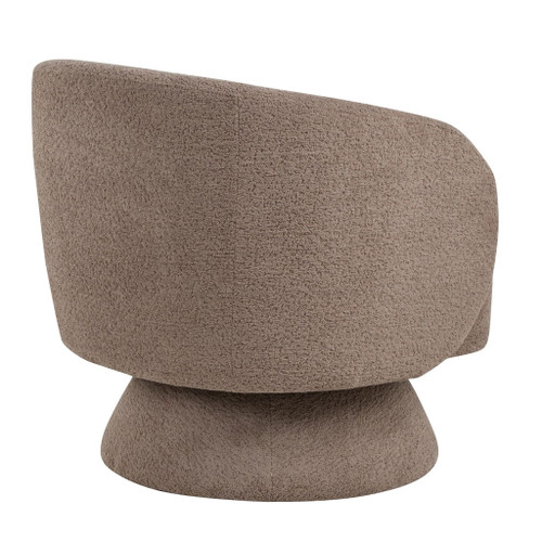 Zara - Upholstered Contemporary Swivel Accent Chair With Pillow