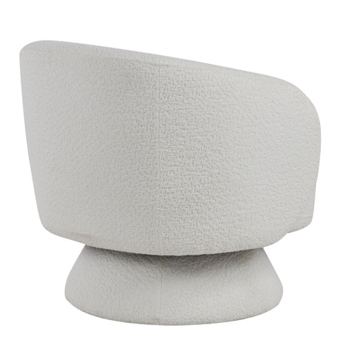 Zara - Upholstered Contemporary Swivel Accent Chair With Pillow