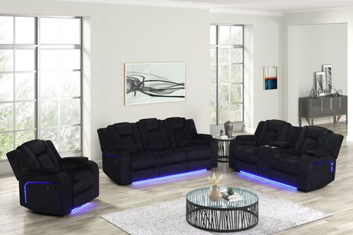 Hulk Black 3PC Reclining Set