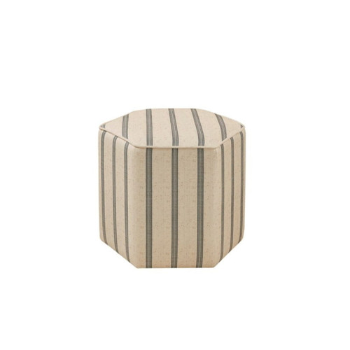 Accent Ottoman Printed Stripe