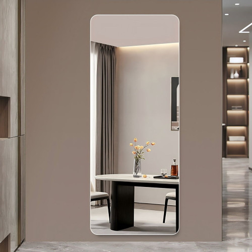 Full Body Round Corner Mirror For Living Room
