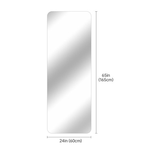 Full Body Round Corner Mirror For Living Room