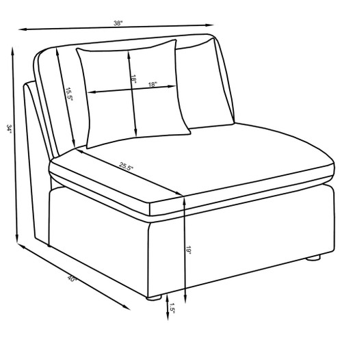 Greeley - Armless Chair