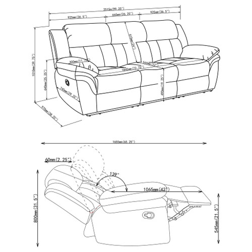 Divine - Sofa With Reclining