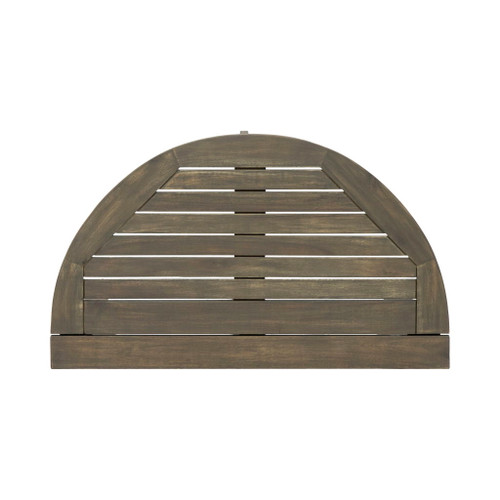 Outdoor 3 Piece Half Round Folding Bistro Set