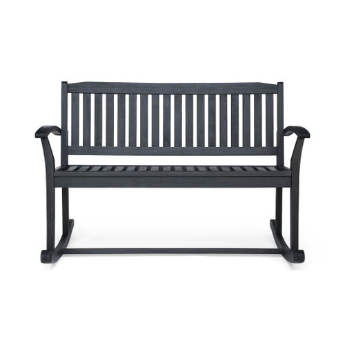 Baxter - Rocking Loveseat - Dark Gray