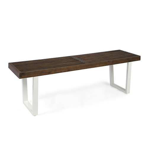 Intrinsic - Outdoor Dining Bench With Slat Top