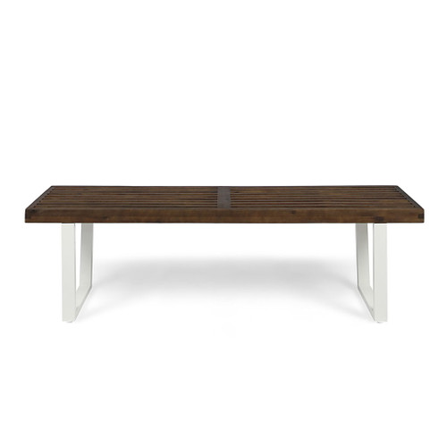 Intrinsic - Outdoor Dining Bench With Slat Top