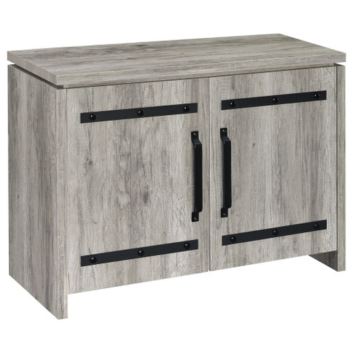 2 Door Accent Cabinet With Accents - Gray