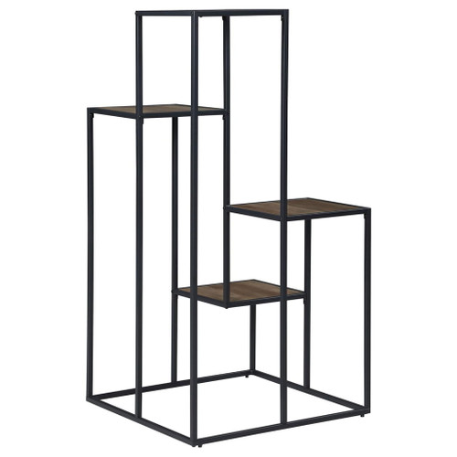 4 Tier Display Shelves - Black