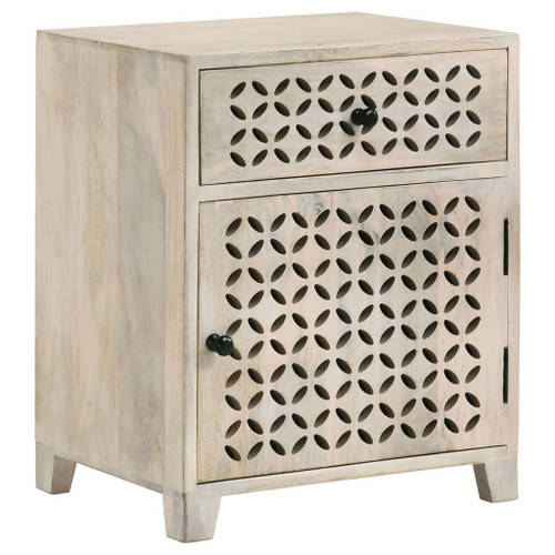 1 Door Accent Cabinet With Drawer - Beige