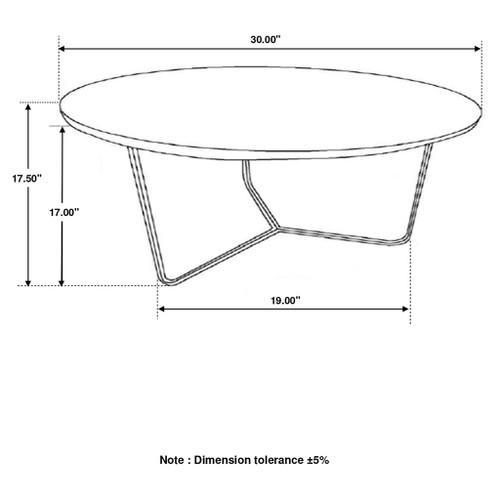 Accent Table With Slim Tripod Base - Brown
