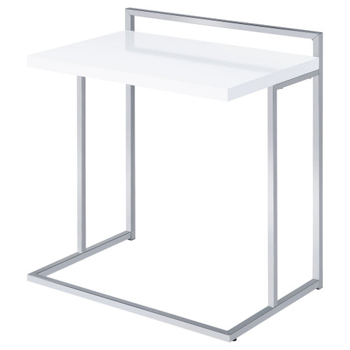 Rectangular Top Snack Table - White