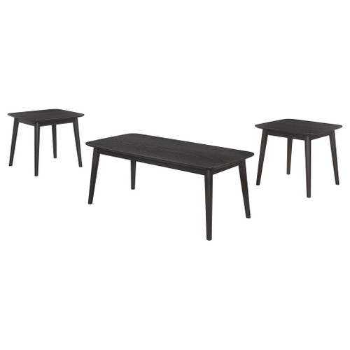 Bivens - 3 Piece Rectangular Coffee Table Set - Black