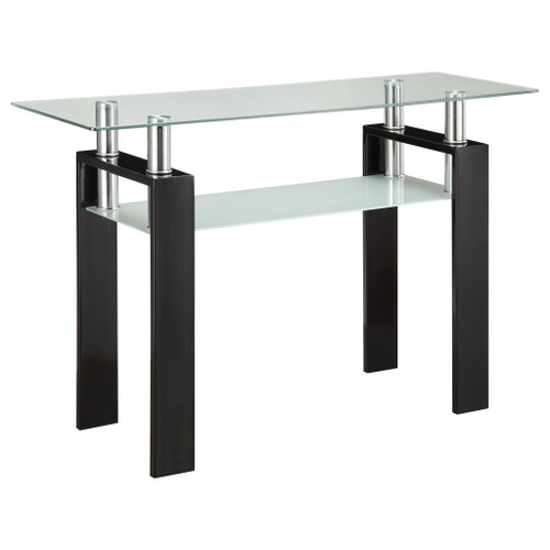Randall - 1 Shelf Rectangular Sofa Table - Black