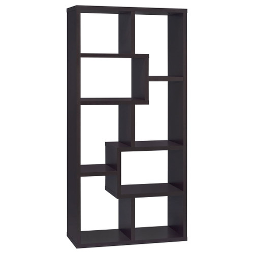 8 Shelf Geometric Bookcase