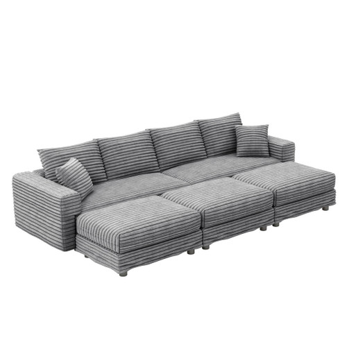 Modern Comfy Upholstered Sofa Cloud Couch & Deep Seat Couches